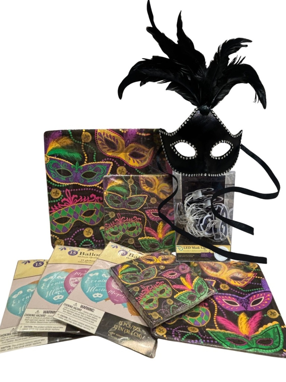 Masquerade/Mardi Gras Style Party Supplies